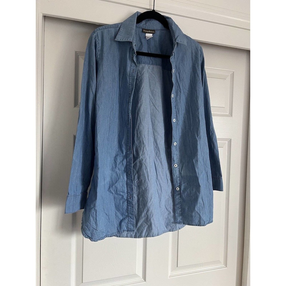Tommy Bahamas Woman White Button up Shirt Size Small